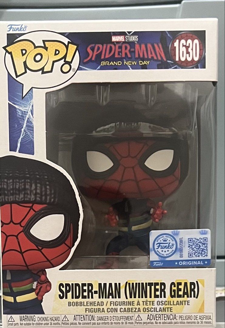 Spider-Man (Winter Gear) Funko Pop! (Category: Designer & Blind Box Toys) located in San Pedro. Submitted by 4848sell (Listing ID 1465908989, Image 1). Description: Spiderman Funko Pop! ₱1,200 Payment First / No to long reservations MOP: BPI/BDO/Maribank (NO COD) Shipping: J&T Lalamove, LBC Branch Pickup 📍Loc: San Pedro, Laguna Pm is for Inquiries.