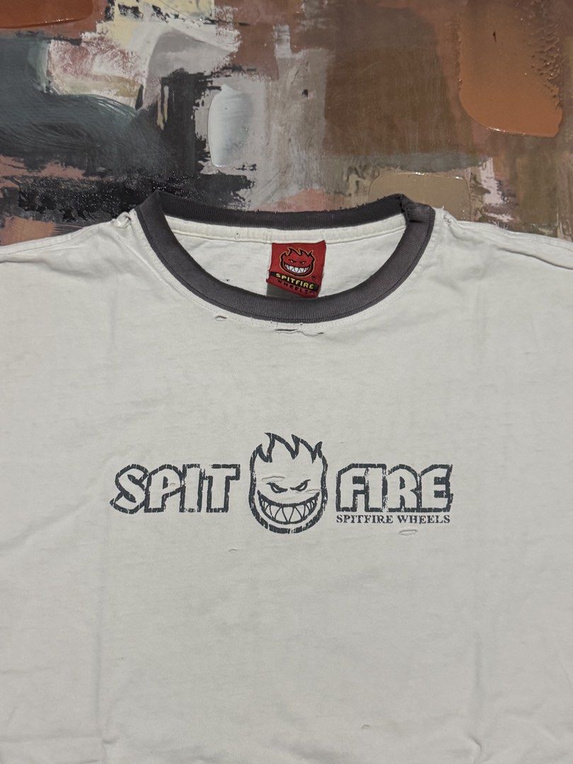 Spitfire y2k (Category: Tshirts & Polo Shirts ) located in Las Pinas. Submitted by thrftmnl. (Listing ID 1465894851, Image 2). Description: Y2K Spitfire Distressed Size: XL Dimes Width: 23.5 Length: 28 Issue: distressing .