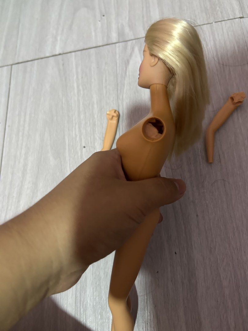 SPRING FLING BARBIE (Category: Kids Toys) located in San Jose del Monte. Submitted by _soft.is.strong_ (Listing ID 1465772659, Image 3). Description: WYSIWYG WONKY FACE BODY DISCOLORATION BROKEN ARMS NO DRESS.