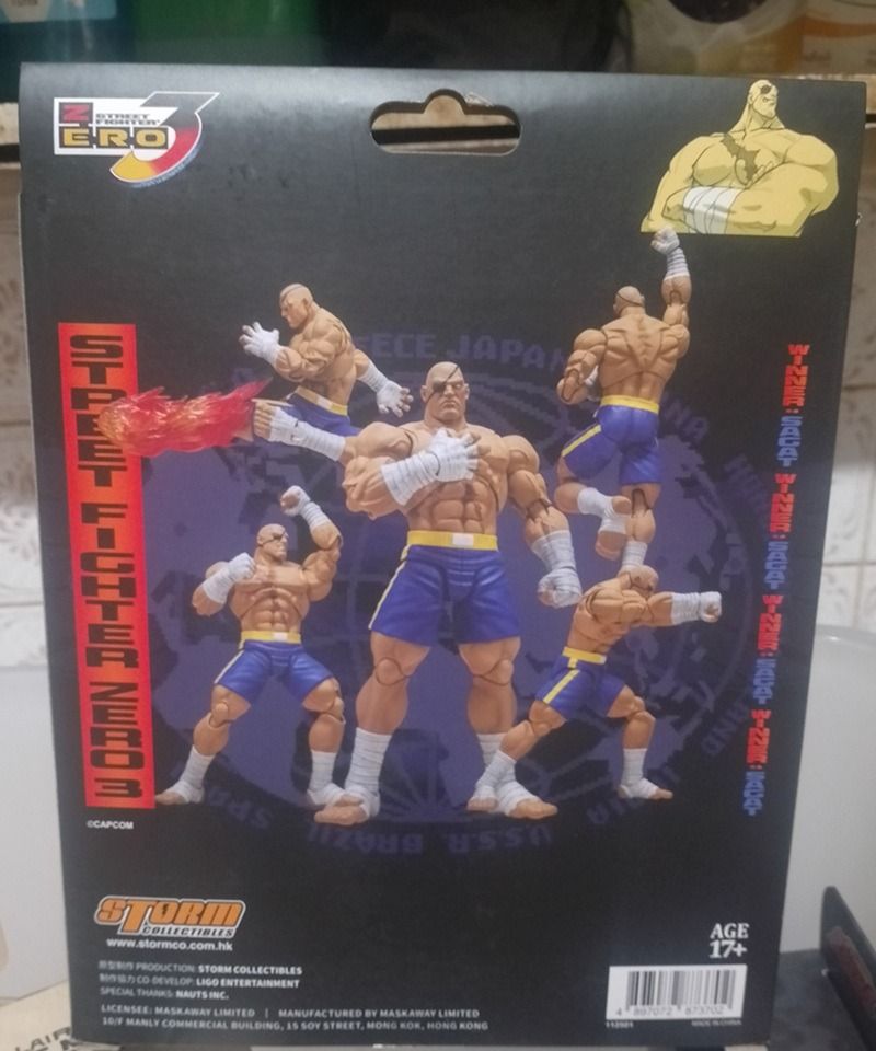 Storm Arena - Street Fighter Zero - SAGAT (Category: Action & Battle Toys) located in San Pedro. Submitted by hobbiesandeverything (Listing ID 1465941322, Image 2). Description: Storm Arena - Street Fighter Zero - MISB (mint in sealed box) - brand new / very good box condition - guaranteed authentic - already the cheapest both on Marketplace and Carousell Meet-Up: SM Center Muntinlupa Can ship via LBC Rider Pick up You can also book via Lalamove 