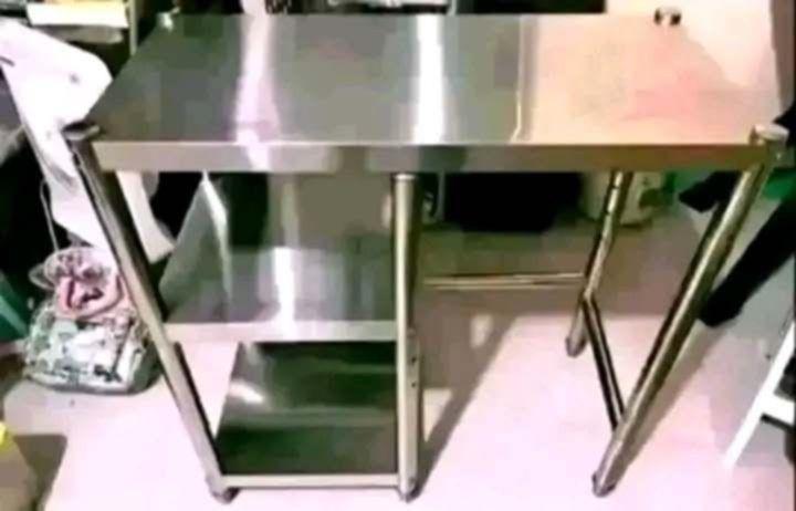 STOVE STAND STAINLESS 70x40x80cm (Category: Tables & Sets) located in Manila. Submitted by berdenmarl01688 (Listing ID 1465946478, Image 1). Description: - Material: Durable stainless steel with a solid metal build - Dimensions: 70cm (L) x 40cm (W) x 80cm (H) - Storage: Two lower side shelves for extra organization - Space-saving: Multi-tier vertical design maximizes kitchen space - Maintenance: Easy to wipe clean - Note: Assembly required.