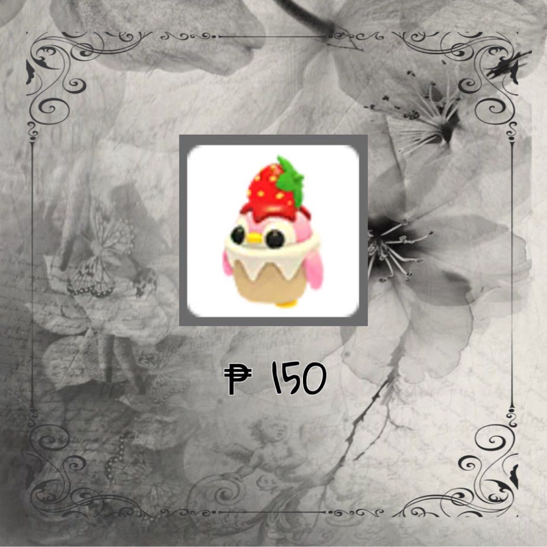 Strawberry penguin adopt me pet roblox (Category: In-Game Products) located in Guinobatan. Submitted by riescart (Listing ID 1465895300, Image 1). Description: Can negotiate .