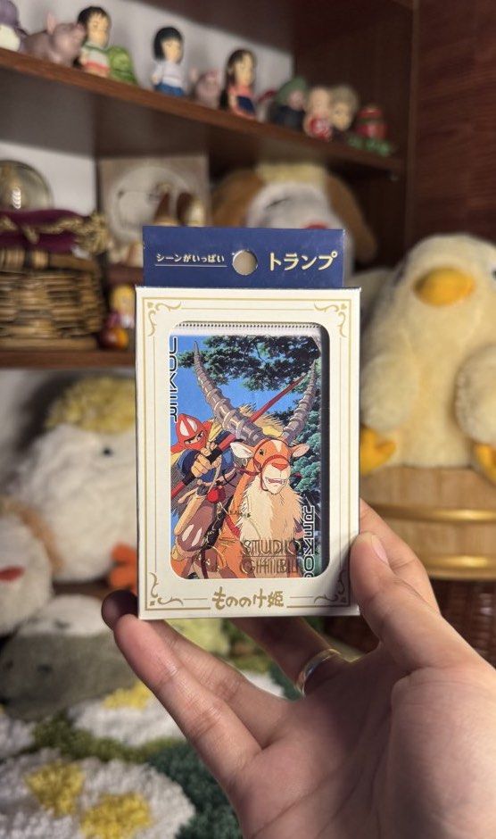 STUDIO GHIBLI - PRINCESS MONONOKE PLAYING CARDS (Category: Interactive Toys) located in Tarlac. Submitted by chihiroshane (Listing ID 1465852024, Image 1). Description: brandnew & sealed.