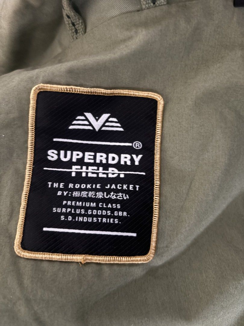 SUPERDRY FIELD JACKET (Category: Coats, Jackets and Outerwear) located in Manila. Submitted by b2kmigo (Listing ID 1465952180, Image 2). Description: Worn only thrice. Grew out of the style. Bought for 6,800 a few years ago in superdry megamall. No issues, no missing buttons, zippers work.