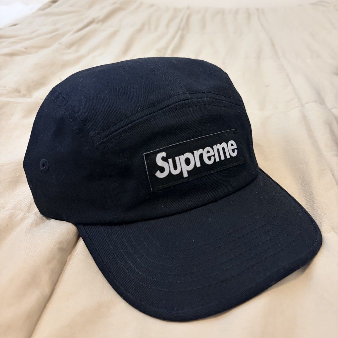Supreme 5 Panel Cap (Category: Caps & Hats) located in San Jose. Submitted by porkjowls (Listing ID 1465930093, Image 3). Description: Like new Authenticity not guaranteed No issue.