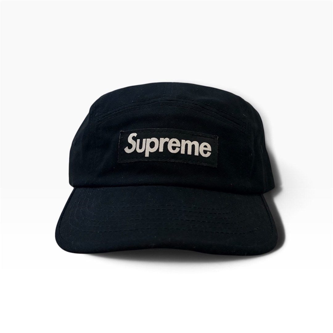 Supreme 5 Panel Cap (Category: Caps & Hats) located in San Jose. Submitted by porkjowls (Listing ID 1465930093, Image 1). Description: Like new Authenticity not guaranteed No issue.