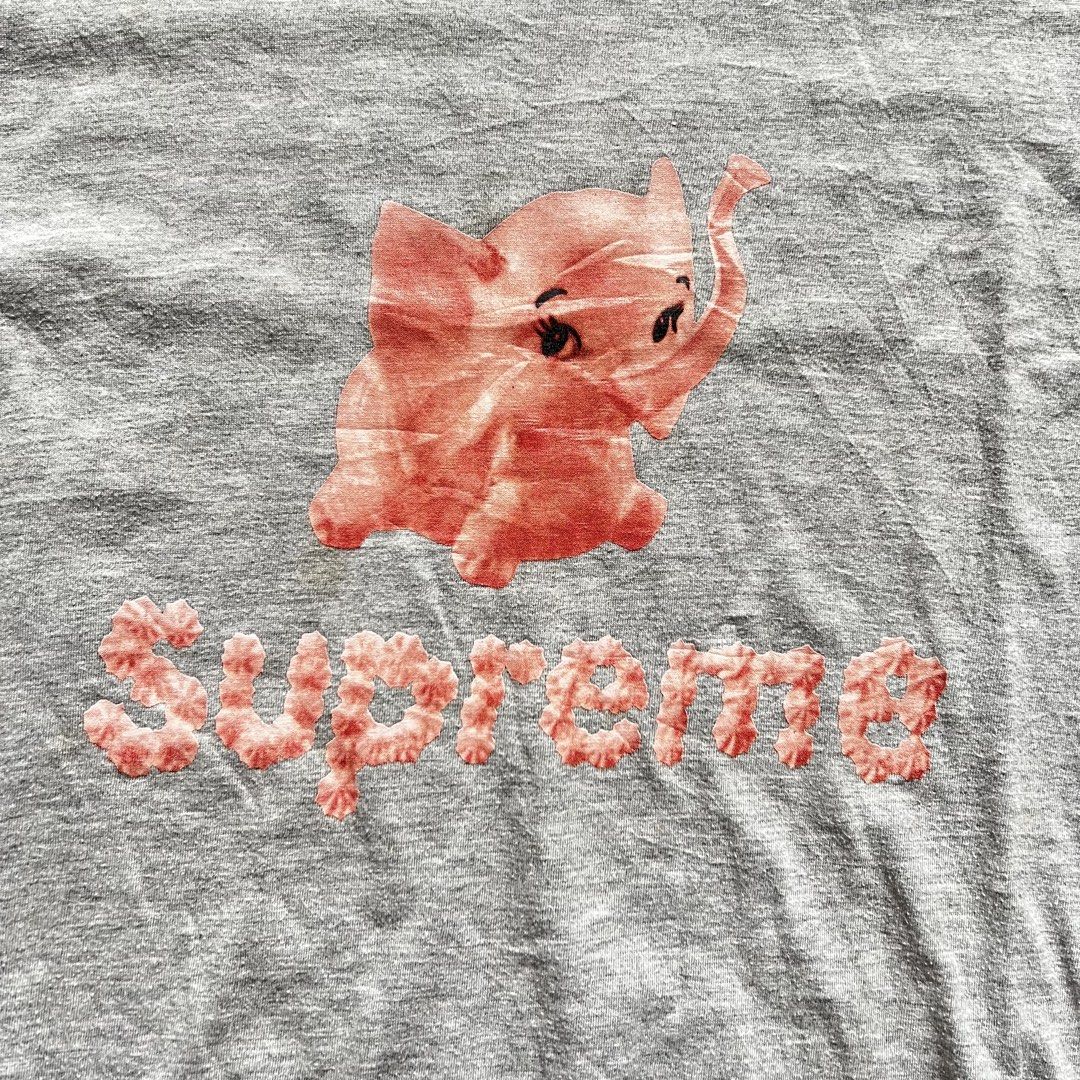 Supreme Elephant Graphic Tee (Category: Tshirts & Polo Shirts ) located in Makati City. Submitted by merto_side (Listing ID 1465824946, Image 3). Description: Supreme Elephant Graphic Tee Dimes:W20xL27 Issue:last slide Need wash ₱250 +Shipping Fee .
