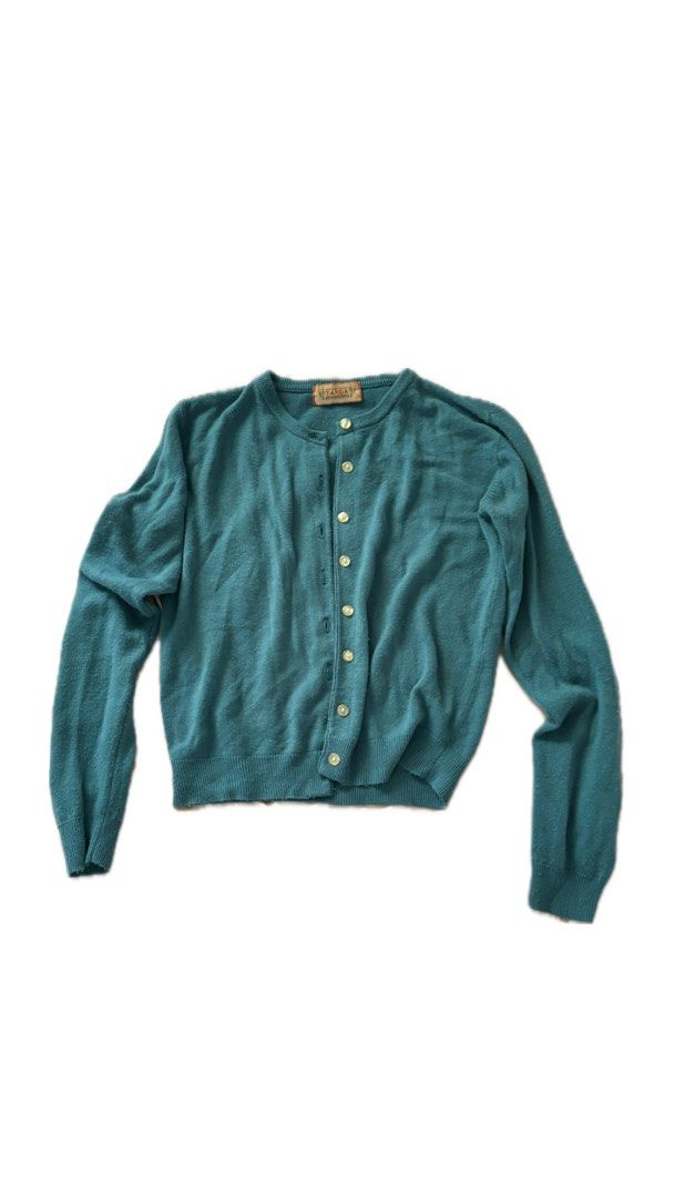 TEAL CARDIGAN (Category: Longsleeves) located in Davao. Submitted by byjada (Listing ID 1465886528, Image 1). Description: TEAL CARDIGAN SMALL.