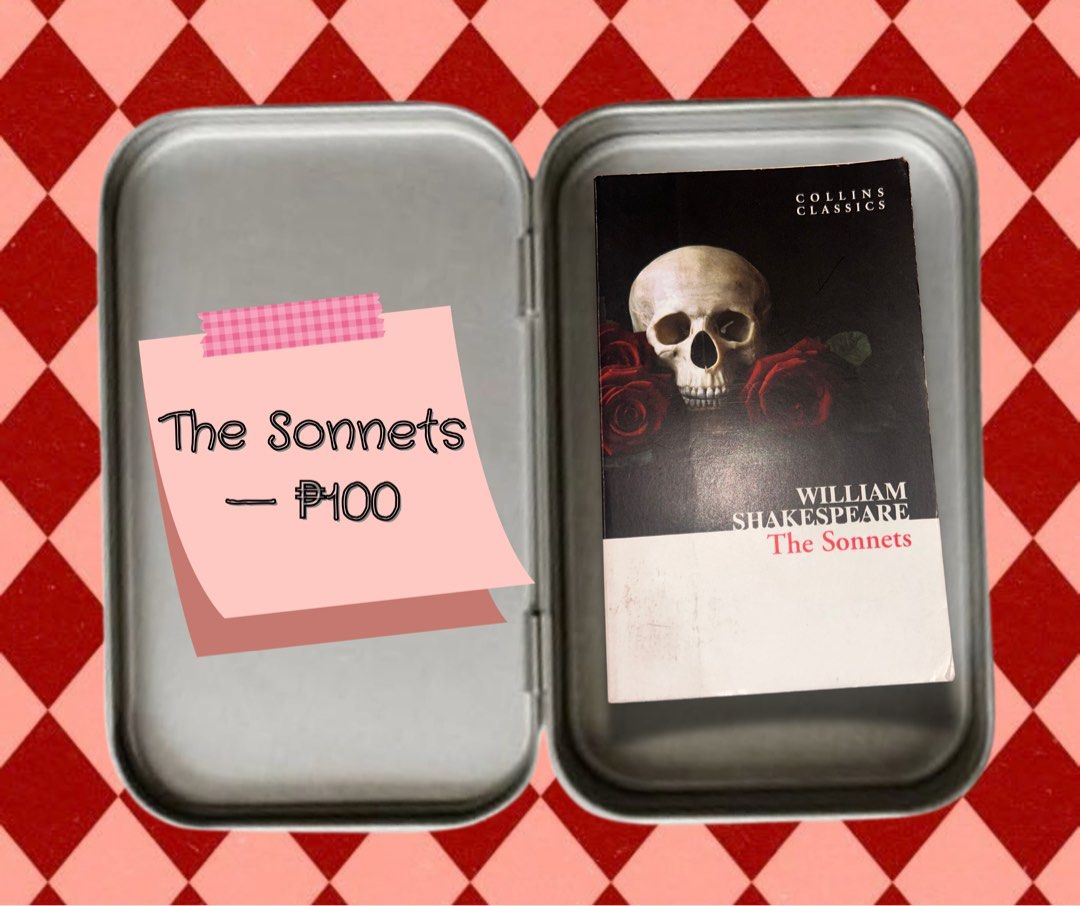 The Sonnets (Category: Storybooks) located in San Rafael. Submitted by sasshenka (Listing ID 1465912774, Image 1). Description: preloved book for sale !! 🦢 payment first, buyer shoulders sf (thru GCash only) 🦢 reserve a book by paying half of its price first (1week maximum, reservation fee not refundable) 🦢 once order is confirmed, no more cancellation/refunds 🦢 can send more pics thru pm thank you !! xoxo, sasha 🤍.
