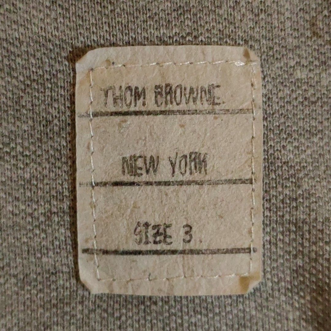 THOM BROWNE Jersey RWB Stripe Pocket Tee 'Light Grey' (Category: Shirts) located in Barotac Nuevo. Submitted by yorcollections (Listing ID 1465893667, Image 3). Description: THOM BROWNE Jersey RWB Stripe Pocket Tee 'Light Grey' Length 23 inches front; 24.5 inches back Width 19 inches 500php + sf.