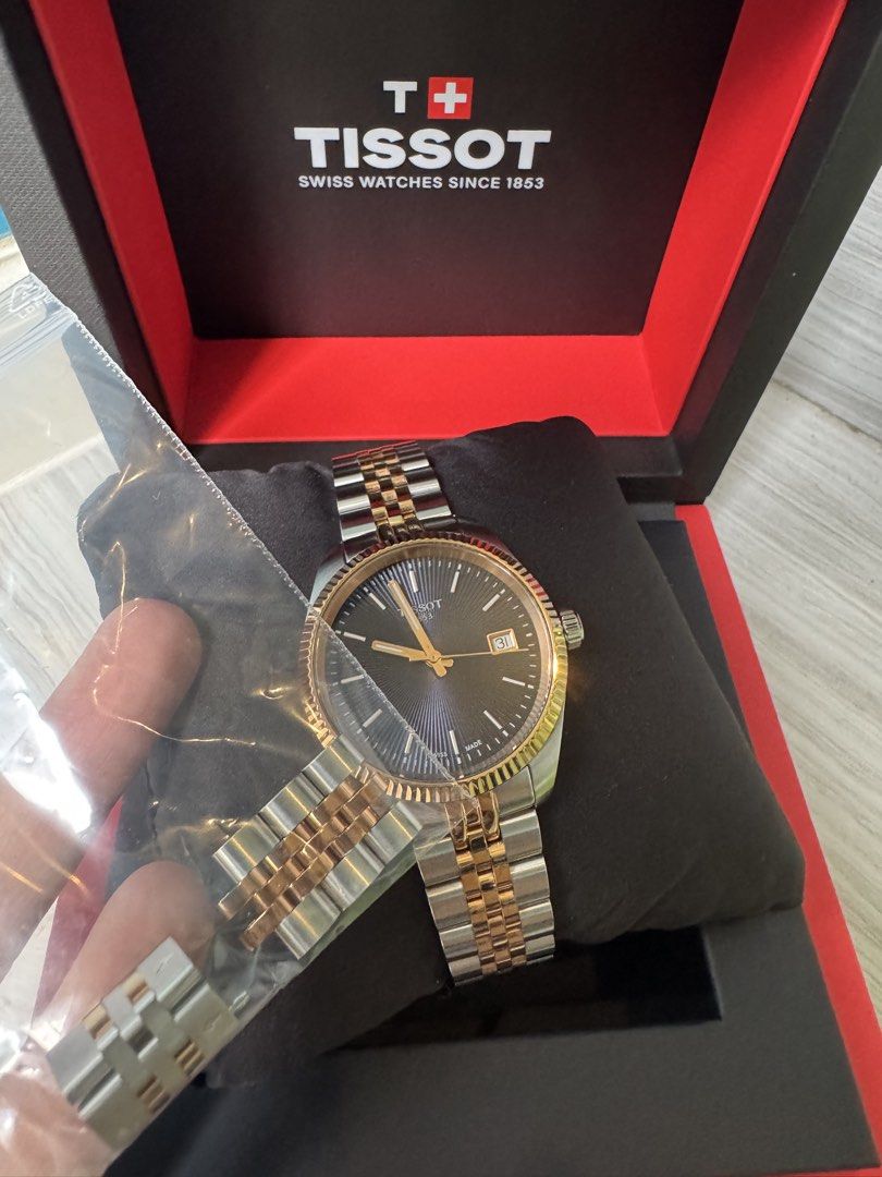 TISSOT BALLADE 34MM (Category: Luxury Watches) located in Quezon City. Submitted by frockph (Listing ID 1465850724, Image 2). Description: T156.210.22.041.00 Diameter:34 mm 316L stainless steel case with PVD coating Scratch-resistant sapphire crystal with antireflective coating Swiss Quartz movement Interchangeable quick release bracelet.