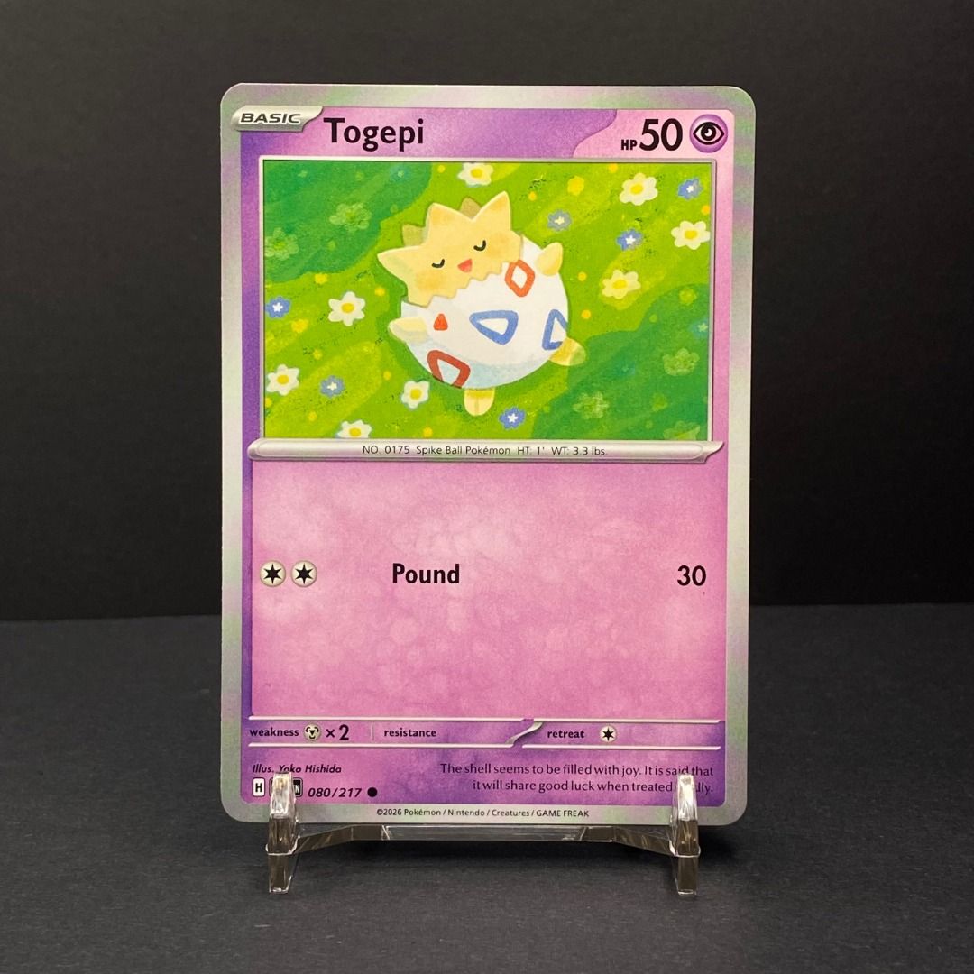 Togepi 080/217 Common (Category: Raw Singles) located in Pasig City. Submitted by precycled_ (Listing ID 1465872462, Image 1). Description: Condition : NM-LP . . . ‼️BUY AT YOUR OWN RISK ❗Payment First Basis 📌Be 100% SURE before submitting the form 📌1 DAY Reservation ONLY! ❌No Pick-up / No Meet up ❌No RETURN / EXCHANGE ❌No RUSH ❌No CANCELLATIONS ❌Don't BUY our products if you are flaw conscious ⚠️Seller is NOT liable for any damage or loss duri