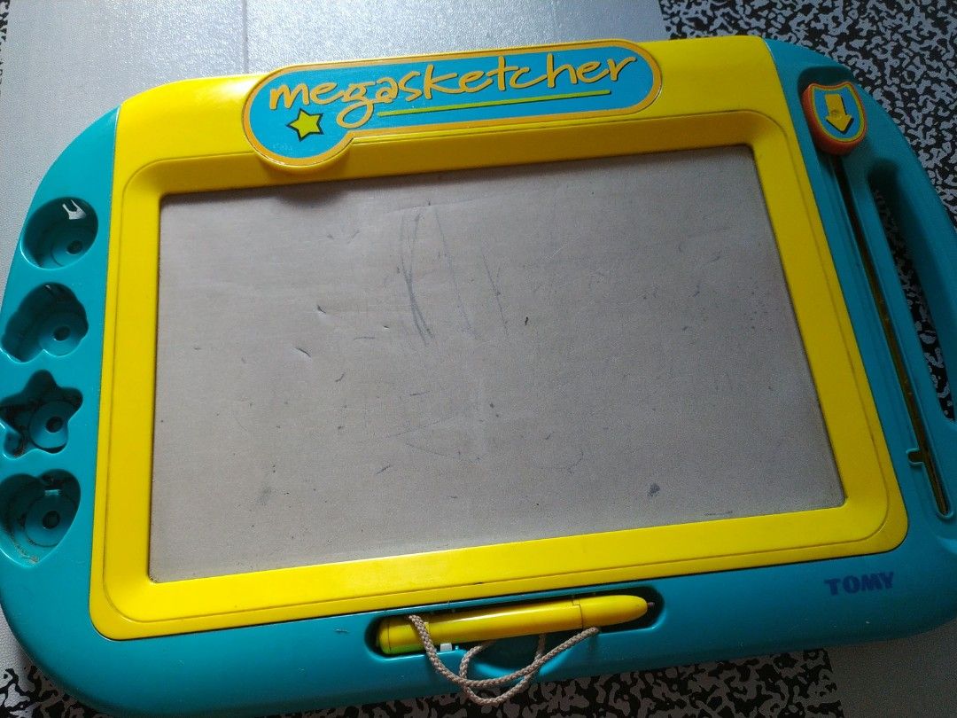 Tomy Mega sketchers (Category: Babies & Kids Fashion) located in Manila. Submitted by timtam04 (Listing ID 1465832683, Image 1). Description: wala na Yung mga shapes.