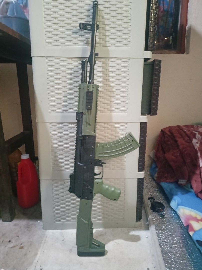 Toy gun take it all (Category: Action & Battle Toys) located in Manila. Submitted by masibaymaruya (Listing ID 1465860643, Image 2). Description: Product Details: • Spring-type / manual operation • No gas required • No battery required • Uses 0.20g solid plastic P3LLET • FPS: 250-360 📦 SHIPPING & PAYMENT • NO COD • Payment first before shipment via J&T Express • Tracking number will be provided after the parcel is shipped • For buyer's peace of 