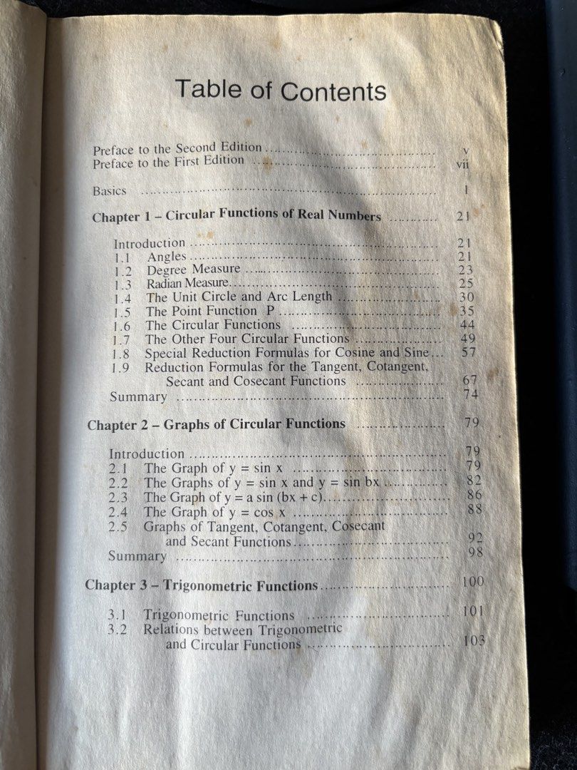 TRIGONOMETRY BOOK 2nd Edition (Category: Textbooks) located in Muntinlupa City. Submitted by laplace_transform (Listing ID 1465849637, Image 3). Description: TRIGONOMETRY 2nd Edition by: Fe N. Reyes Rene P. Felix Felina G. Mapa Jesusa T. Tangco.