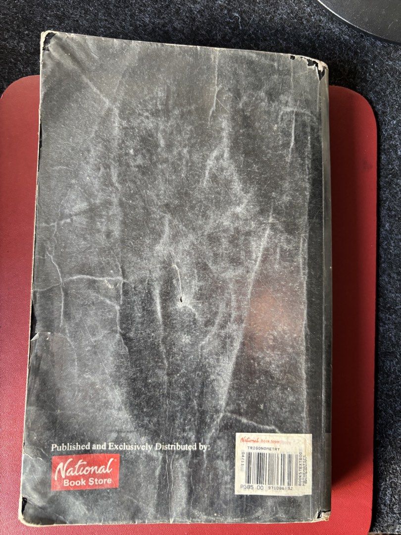 TRIGONOMETRY BOOK 2nd Edition (Category: Textbooks) located in Muntinlupa City. Submitted by laplace_transform (Listing ID 1465849637, Image 2). Description: TRIGONOMETRY 2nd Edition by: Fe N. Reyes Rene P. Felix Felina G. Mapa Jesusa T. Tangco.