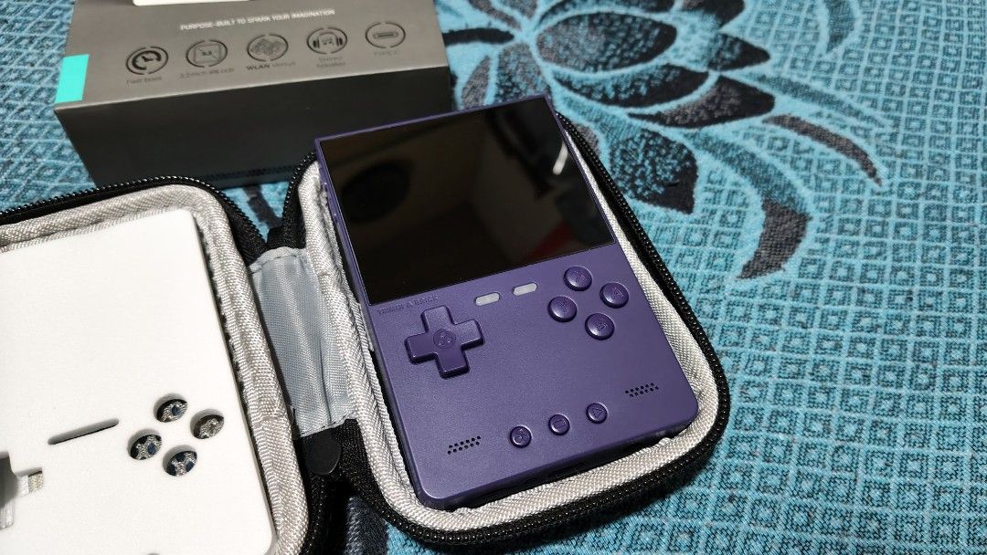 TrimUI BRICK Handheld Console Purple 4gb (Category: Others) located in Manila. Submitted by lauraarseid (Listing ID 1465893556, Image 2). Description: TrimUI BRICK Handheld gaming console Purple Color 4gb MicroSD NextUI OS Can play games UpTo PS1 and some PSP and Portmaster... Like New and Pristine Condition with tempered glass installed, all accessories and box, extra shoulder buttons and charger are unused. Also comes with official TrimUI Hard 