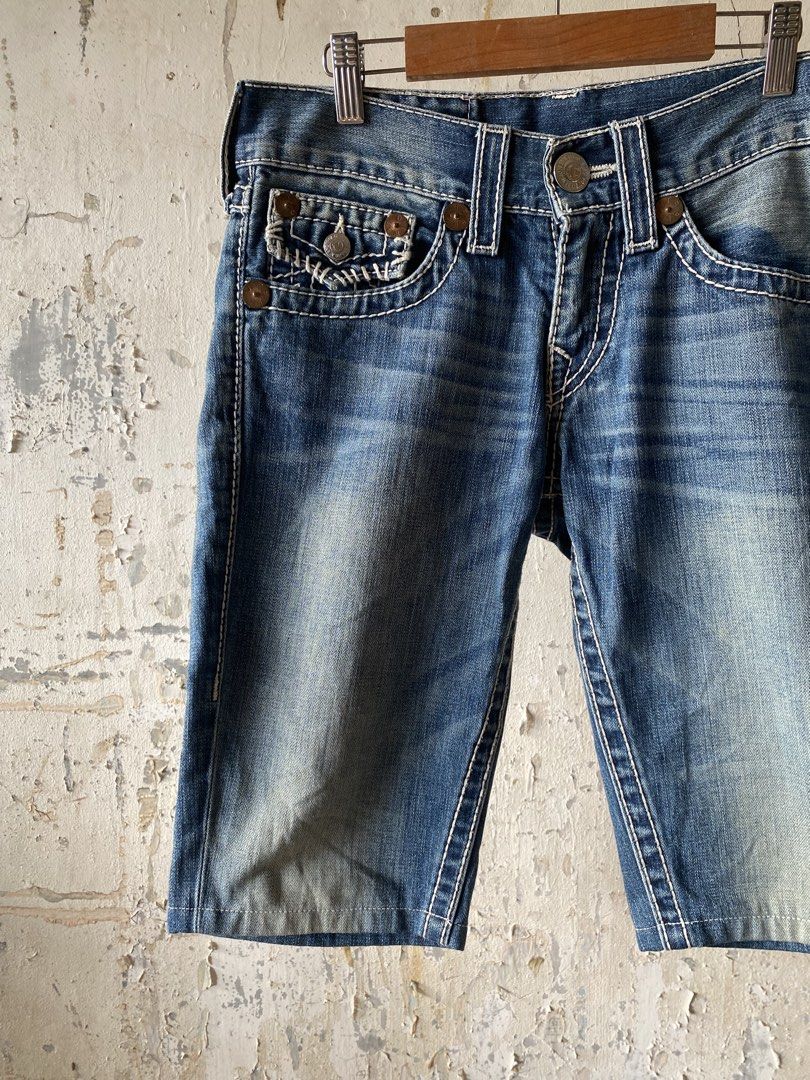 True Religion - Denim Jorts (Category: Shorts) located in Puerto Princesa. Submitted by something___. (Listing ID 1465852858, Image 3). Description: True Religion - Denim Jorts Tagged Size: 28 Dimensions Length: 20.5 Waist: 28 Leg Opening: 7.6 Condition: Excellent Color rate: 9 Flaws: Lightly used .