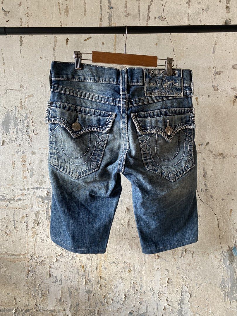 True Religion - Denim Jorts (Category: Shorts) located in Puerto Princesa. Submitted by something___. (Listing ID 1465852858, Image 1). Description: True Religion - Denim Jorts Tagged Size: 28 Dimensions Length: 20.5 Waist: 28 Leg Opening: 7.6 Condition: Excellent Color rate: 9 Flaws: Lightly used .