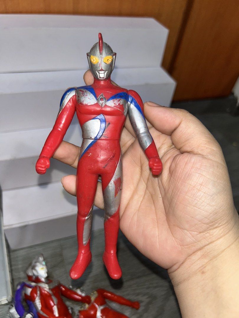 ultraman bandai figures set (Category: Figurines & Statues) located in Caloocan City. Submitted by rovynstore30 (Listing ID 1459595962, Image 3). Description: bandai ultraman figures 6.5” height -5 pcs. sofubi 8” height removed battery slot sa likod -1 pc. take all 1,000 pesos only as is, what you see is what you get payment via gcash mod: lalamove or shoppe checkout *crossposted #rovynstore #ultraman #ultramancollectibles #vintagetoys.