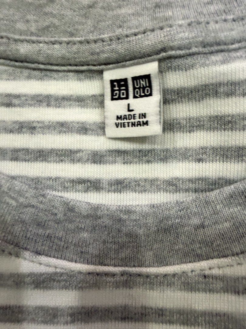 Uniqlo Fitted Blouse (Category: Blouses) located in Tagaytay City. Submitted by prelovedbytmj (Listing ID 1465874629, Image 2). Description: Uniqlo Fitted Blouse. Color Gray. Size Large but fit po sa small.