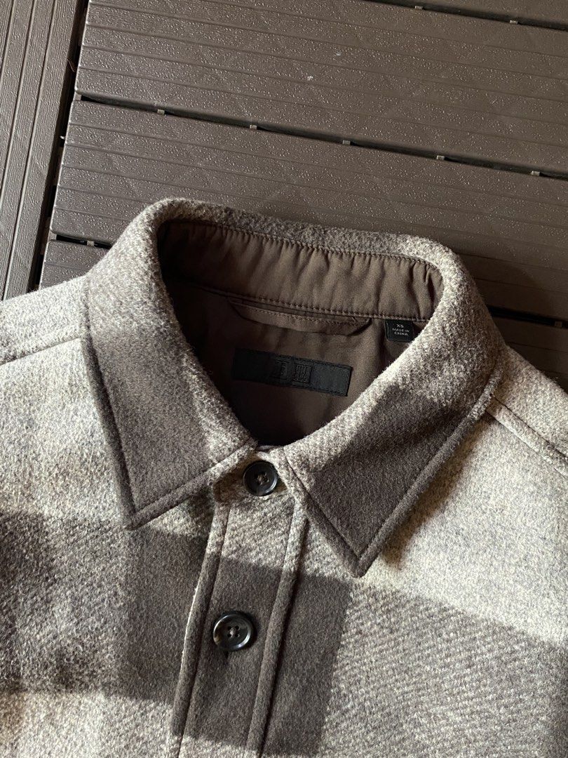 Uniqlo Overshirt Wool Jacket (Category: Coats, Jackets and Outerwear) located in Puerto Princesa. Submitted by streetnfinds (Listing ID 1465773437, Image 3). Description: Length: 29" Width: 20" Sleeve Length: 21.5" Large .