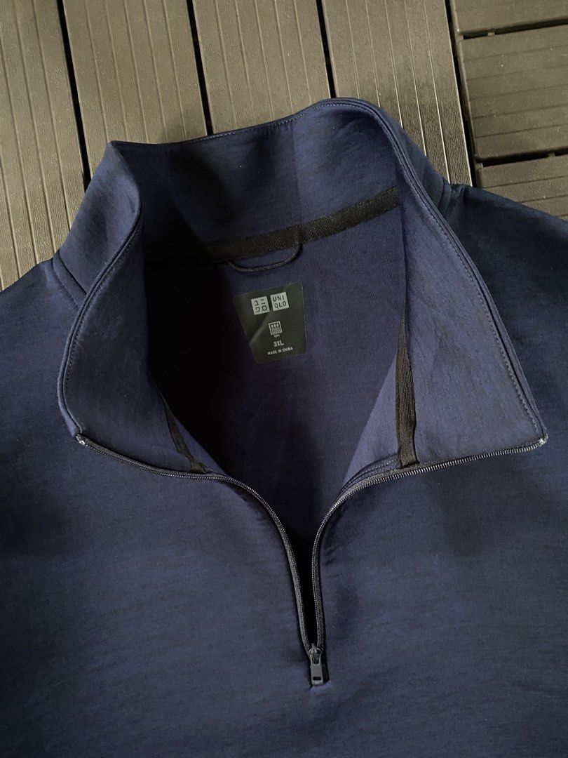 Uniqlo Quarter Zip Long Sleeve (Category: Activewear) located in Puerto Princesa. Submitted by streetnfinds (Listing ID 1465768555, Image 2). Description: Length: 28" Width: 28" Sleeve Length: 23" 3XL.
