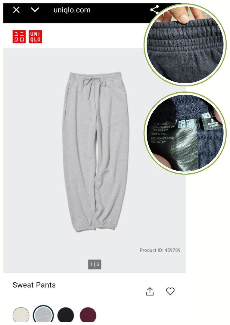 Uniqlo Sweat Pants (Category: Other Bottoms) located in Caloocan City. Submitted by Geline (Listing ID 1465919686, Image 1). Description: ‼️SALE ORIGINAL‼️ ‼️SALE ORIGINAL‼️ note: same sa reference picture iba lang ng color (navy blue) 📌Prices and sizes nasa caption ng picture 📌Personal clothes, alaga, pwede sa maarte 📌On hand 📌Color may appear darker/lighter in actual due to lighting 📌Any loss or damages during shipment is no longer the sel