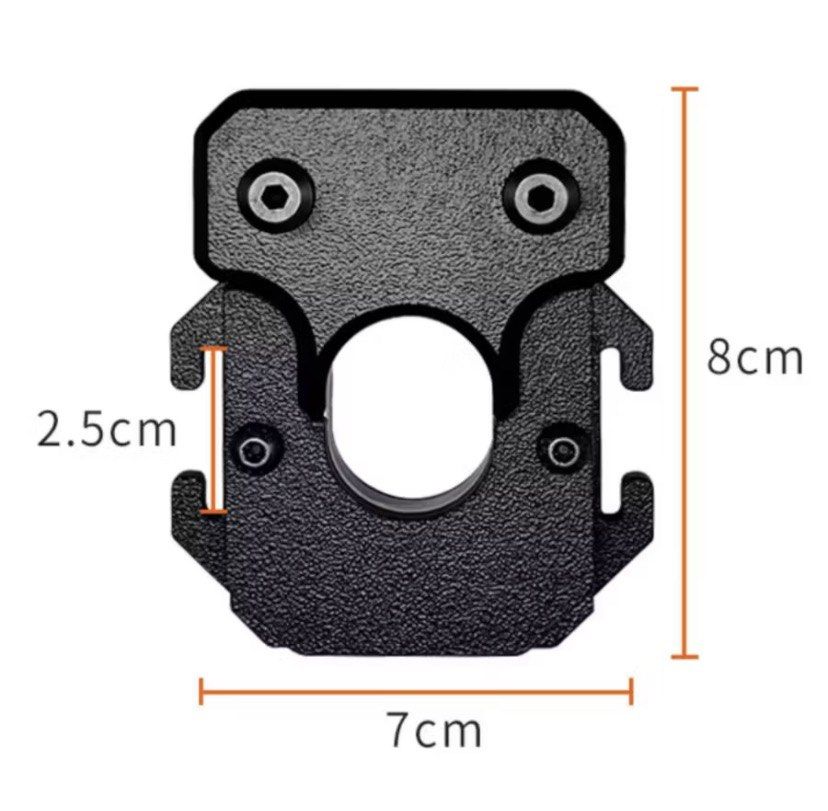 Universal Camera Backpack Strap Quick Release Mount Holder (Category: Camera Bags & Carriers) located in Quezon City. Submitted by liana.finds (Listing ID 1465797480, Image 2). Description: - Material & Finish: Sturdy metal with a sleek matte black textured finish - Size: 8cm x 7cm overall with a central circular opening - Secure Fit: Easily attaches to backpack straps using included hex screws - Quick Access: Keeps your camera ready for action d