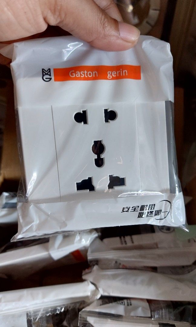 Universal wall socket (Category: Electrical, Adaptors & Sockets) located in Rizal. Submitted by zelle-online (Listing ID 1465905755, Image 1). Description: brand new , price indicated is per pcs 40 pcs available on hand.