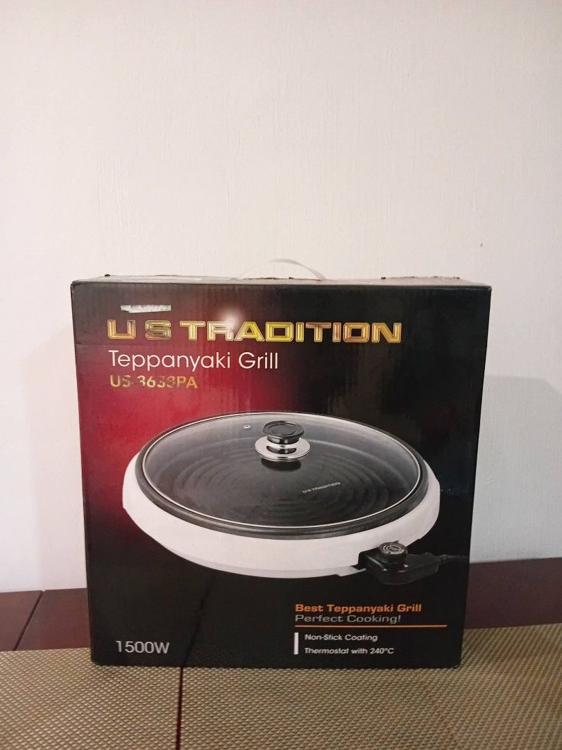 US TRADITION TEPPANYAKI GRILL (Category: Cookers) located in Manila. Submitted by jj.sellszz (Listing ID 1465778100, Image 1). Description: FOR SALE: US TRADITION TEPPANYAKI GRILL ‼️‼️‼️ Model: US3638PA Condition: Barely used (1-3 times only) Negotiable.
