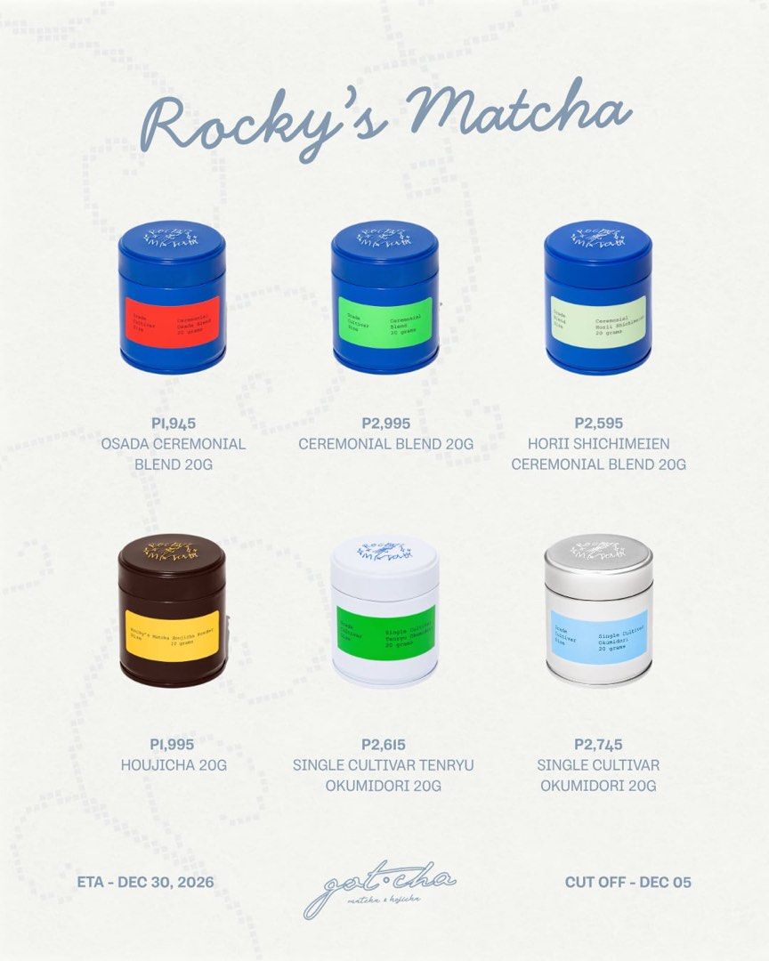 USA MATCHA PASABUY (Category: Beverages) located in Manila. Submitted by gotchafinds.ph (Listing ID 1465905163, Image 1). Description: 🇺🇸 **USA PASABUY — PRE-ORDER** Looking for **Rocky’s Matcha, Nami, Chamberlain Coffee** & more? 🍵☕️ 📦 Pre-order basis 🗓️ Cut-off: **Dec 05** ✈️ ETA: **Dec 30** Don’t see what you’re looking for? **Message us for more USA pasabuy requests!** 🤎 DM us to order or inquire. .