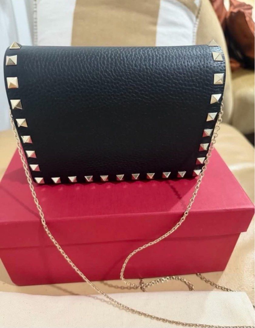 Valentino Garavani Stud bag (Category: Luxury Bags & Wallets) located in Las Pinas. Submitted by marivel17 (Listing ID 1465914727, Image 3). Description: Authentic Valentino Garavani Mini bag Size W 16 x H 12 x D 5 CM Comes with box, dust bag and Authenticity card Made in Italy .