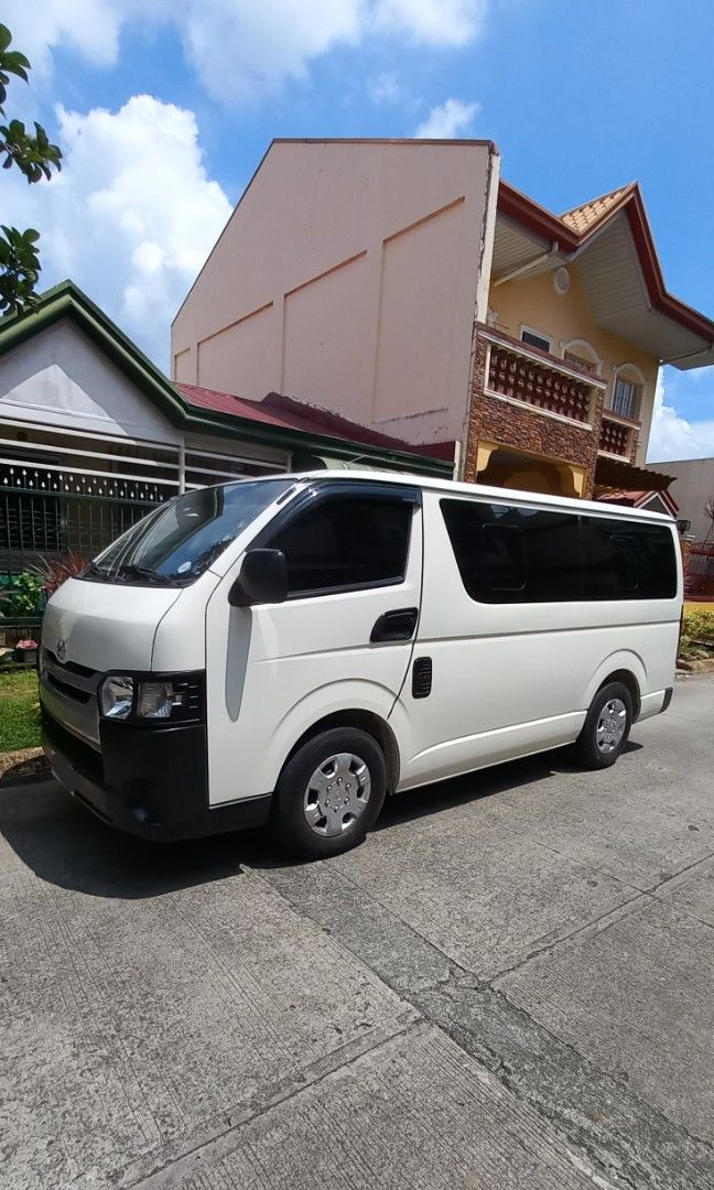 Van for RENT (Toyota Hiace) (Category: Vehicle Rentals) located in Manila. Submitted by swiftocean.527db9 (Listing ID 1465889290, Image 3). Description: Clean and comfortable Toyota Hiace available for personal, family, or business trip use within Metro Manila and surrounding provinces. Key features & Terms: - spacious 10-14 seaters - available for daily abd multi-day rental - clean interior, well maintained, and regularly sanitized - with profes