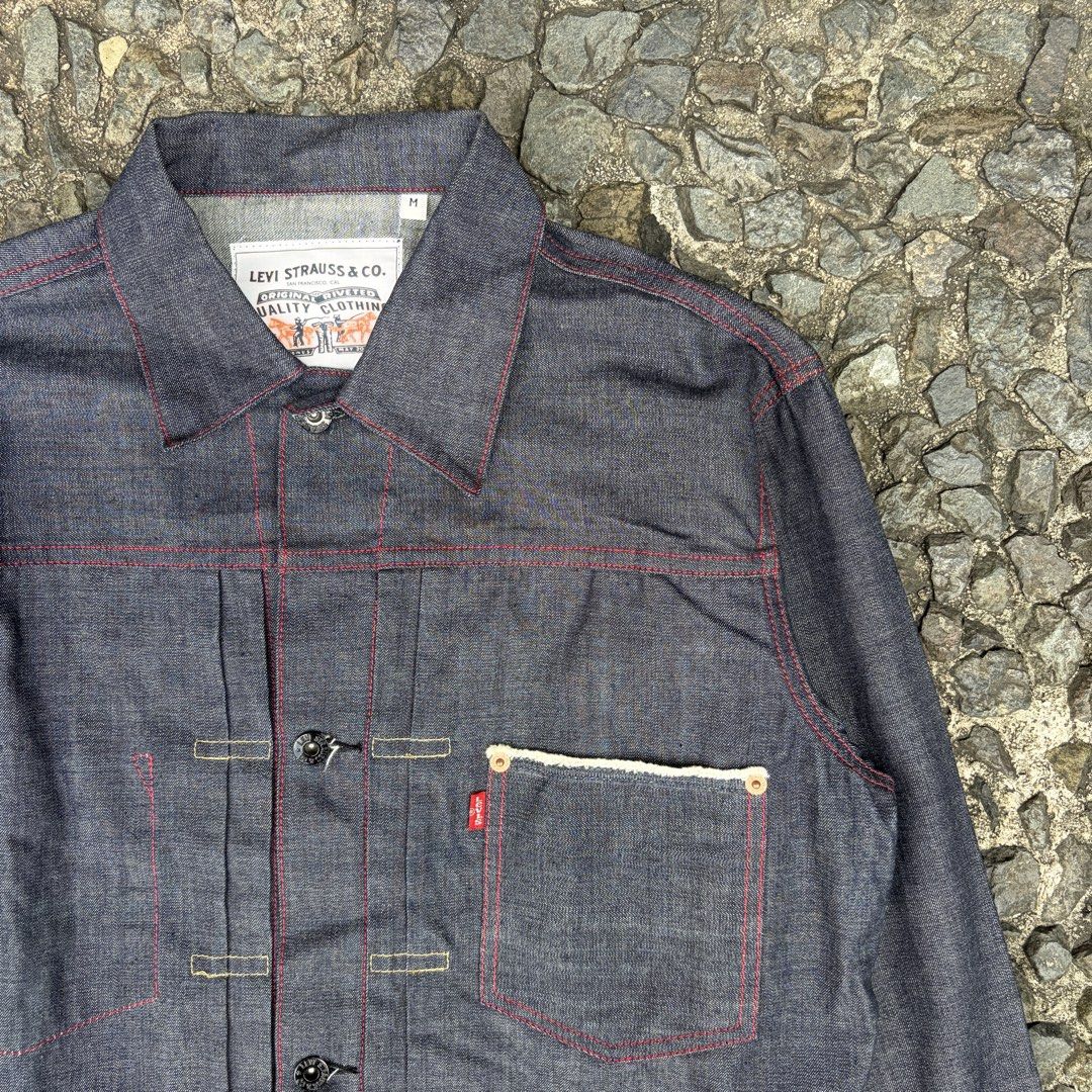 Vintage Levis Type 1 Denim Jacket (Category: Coats, Jackets and Outerwear) located in Manila. Submitted by stablesource (Listing ID 1465784815, Image 3). Description: Vintage Levis Type 1 Denim Jacket Size Medium Dimension: 21.5 Width 23 Length Excellent Kindly Check All Details Before Purchase🤝.