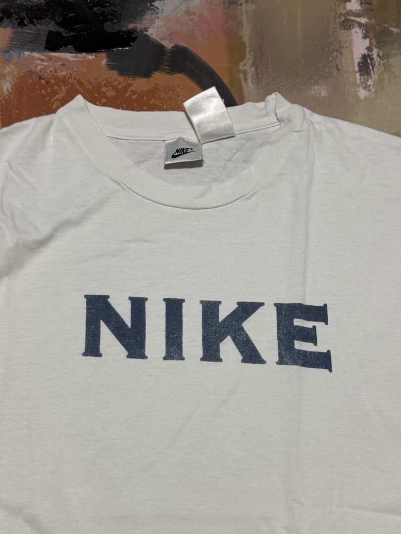 Vintage Nike (Category: Tshirts & Polo Shirts ) located in Las Pinas. Submitted by thrftmnl. (Listing ID 1465895578, Image 2). Description: Vtg Nike Size: Large Dimes Width: 21.5 Length: 29 Issue: none .