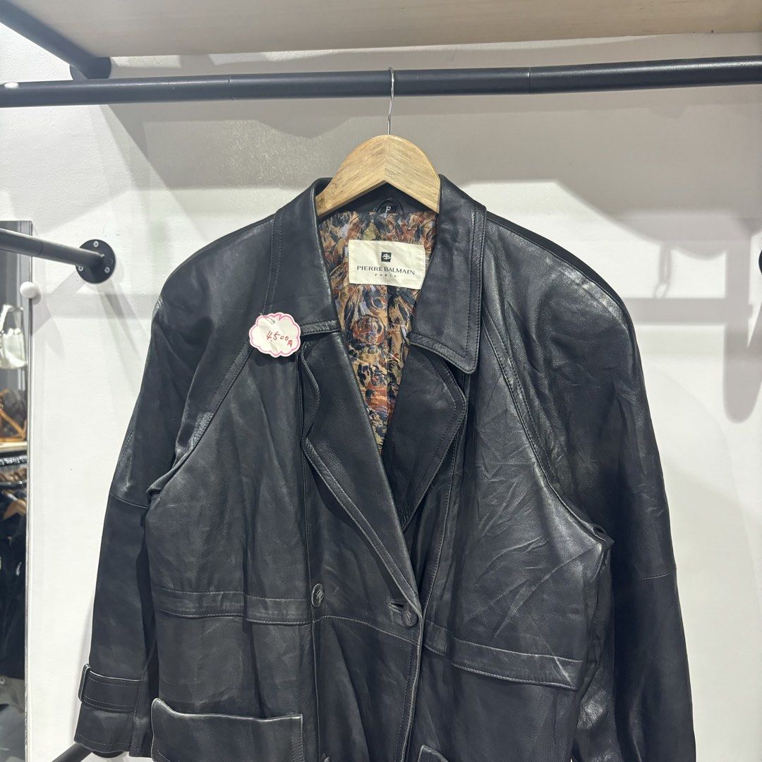 Vintage Pierre Balmain Leather Coat (Category: Coats, Jackets and Outerwear) located in Bambang. Submitted by heats777 (Listing ID 1465829900, Image 1). Description: Excellent condition No issue Size: Best fit to Large.