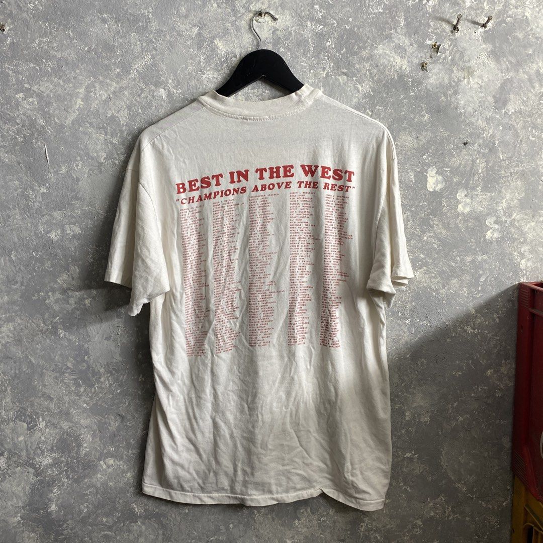 Vintage Racing Tee (Category: Tshirts & Polo Shirts ) located in Pasig City. Submitted by lumangkamisa (Listing ID 1465920261, Image 2). Description: Large Stains & pinhole.