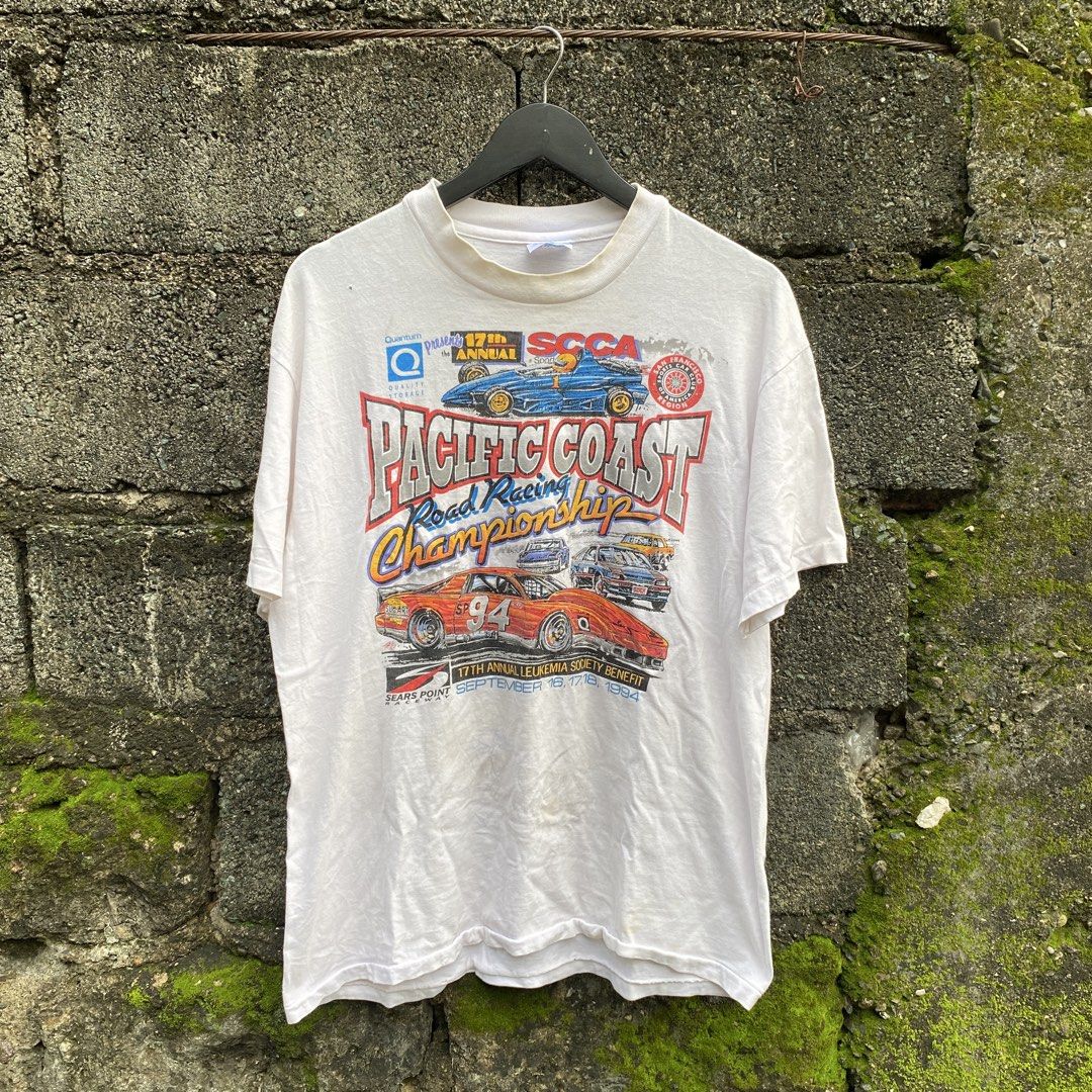 Vintage Racing Tee (Category: Tshirts & Polo Shirts ) located in Pasig City. Submitted by lumangkamisa (Listing ID 1465920261, Image 1). Description: Large Stains & pinhole.