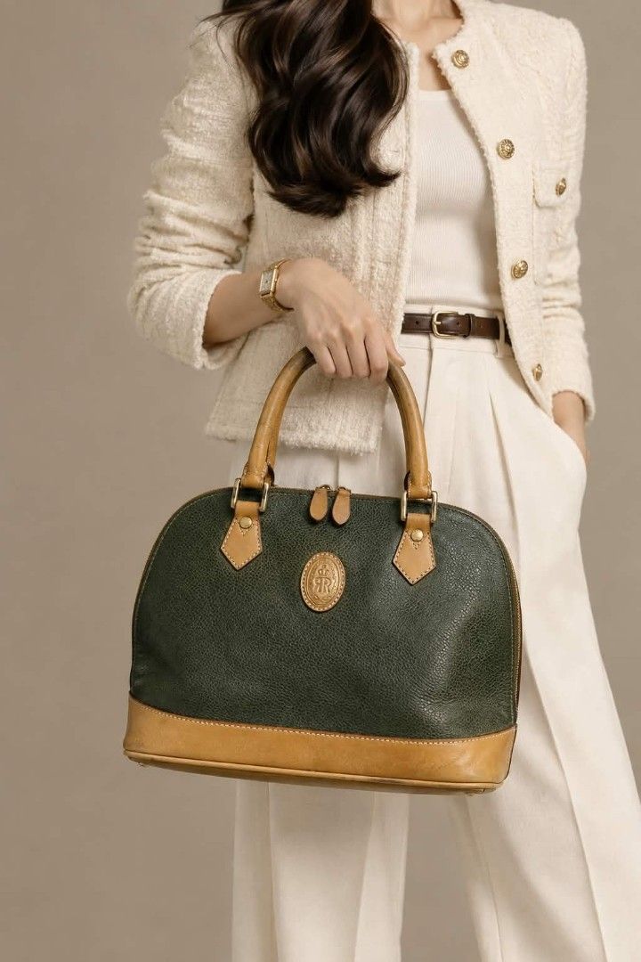 Vintage ROSES & ROBERTS Structured Dome Bag (Category: Shoulder Bags) located in Baguio. Submitted by luxuryvaultbagsandfashion (Listing ID 1465911515, Image 1). Description: ✨👜Vintage ROSES & ROBERTS Structured Dome Bag👜✨ Add a touch of classic sophistication to your wardrobe with this charming vintage dome satchel from Roses & Roberts! Beautiful structured piece featuring rich textured details and classic contrast accents. Good used condition