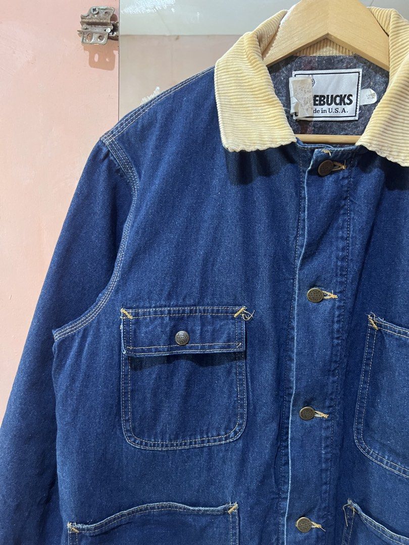 Vintage Sears Roebuck Barn Chore Jacket (Category: Coats, Jackets and Outerwear) located in Sibulan. Submitted by rustysbestpick (Listing ID 1465777733, Image 2). Description: Vintage Sears Roebuck Barn Chore Jacket Made in USA (Union Made) Size Large (42-44) Pristine - Excellent Condition Washed & Ready to wear Corduroy collar Blanket lined Pit to pit: 24.5 Length: 30.5 Shoulder: 19.5 Sleeves: 24.5 2,000 Free Shipping Loc: Sibulan, Negros Orient