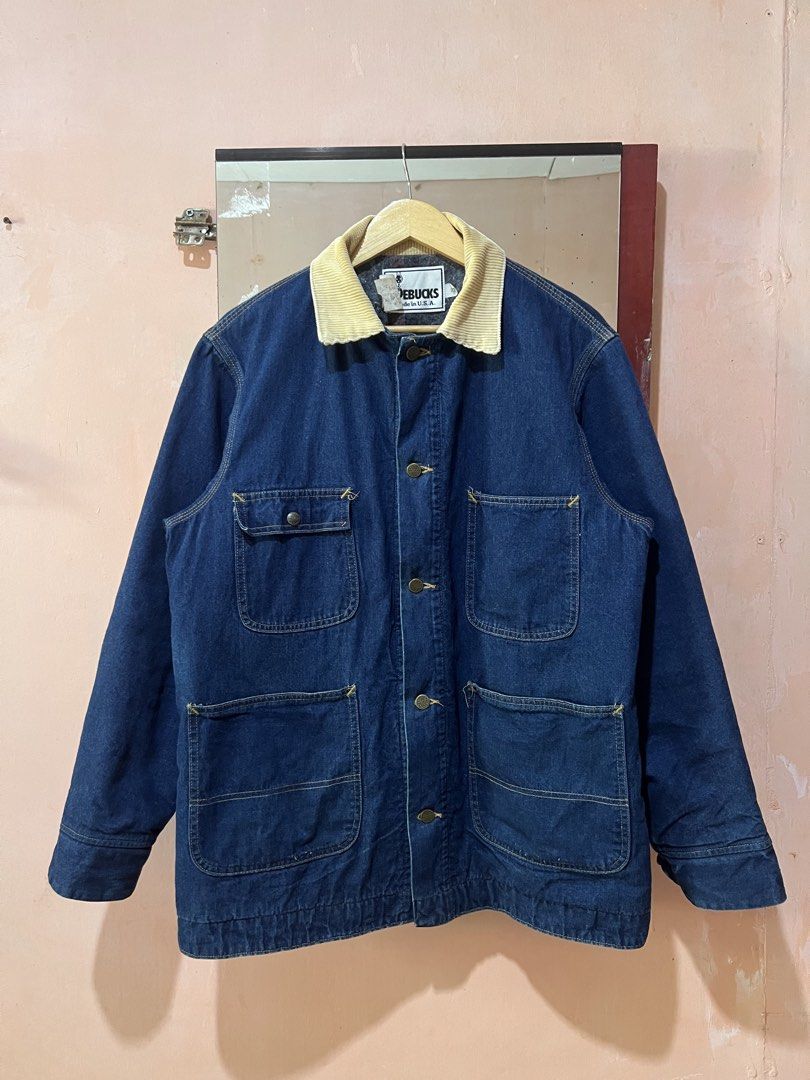 Vintage Sears Roebuck Barn Chore Jacket (Category: Coats, Jackets and Outerwear) located in Sibulan. Submitted by rustysbestpick (Listing ID 1465777733, Image 1). Description: Vintage Sears Roebuck Barn Chore Jacket Made in USA (Union Made) Size Large (42-44) Pristine - Excellent Condition Washed & Ready to wear Corduroy collar Blanket lined Pit to pit: 24.5 Length: 30.5 Shoulder: 19.5 Sleeves: 24.5 2,000 Free Shipping Loc: Sibulan, Negros Orient