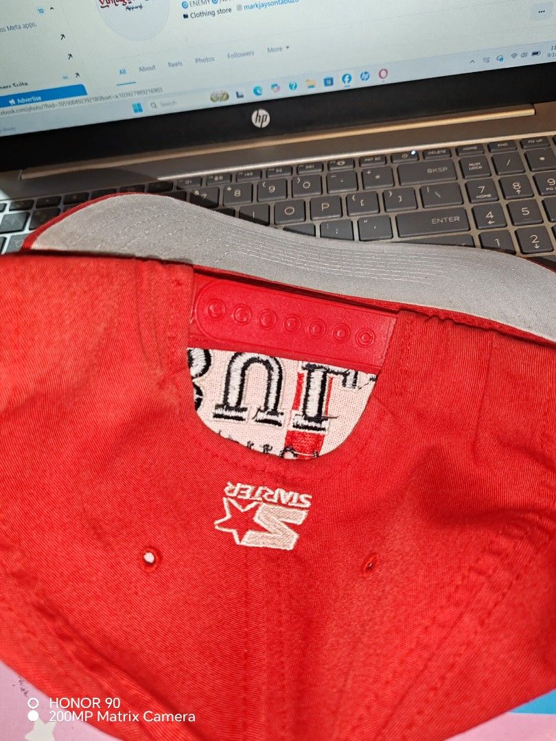 Vintage Starter Chicago Bulls Red Snapback Hat (Category: Caps & Hats) located in Pasay City. Submitted by markjaysontabuzo (Listing ID 1465872325, Image 2). Description: - Authentic Vintage Red Starter Chicago Bulls snapback cap - Classic embroidered team graphics on the front - Starter logo embroidered above the adjustable red snap closure - Timeless grey undervisor.