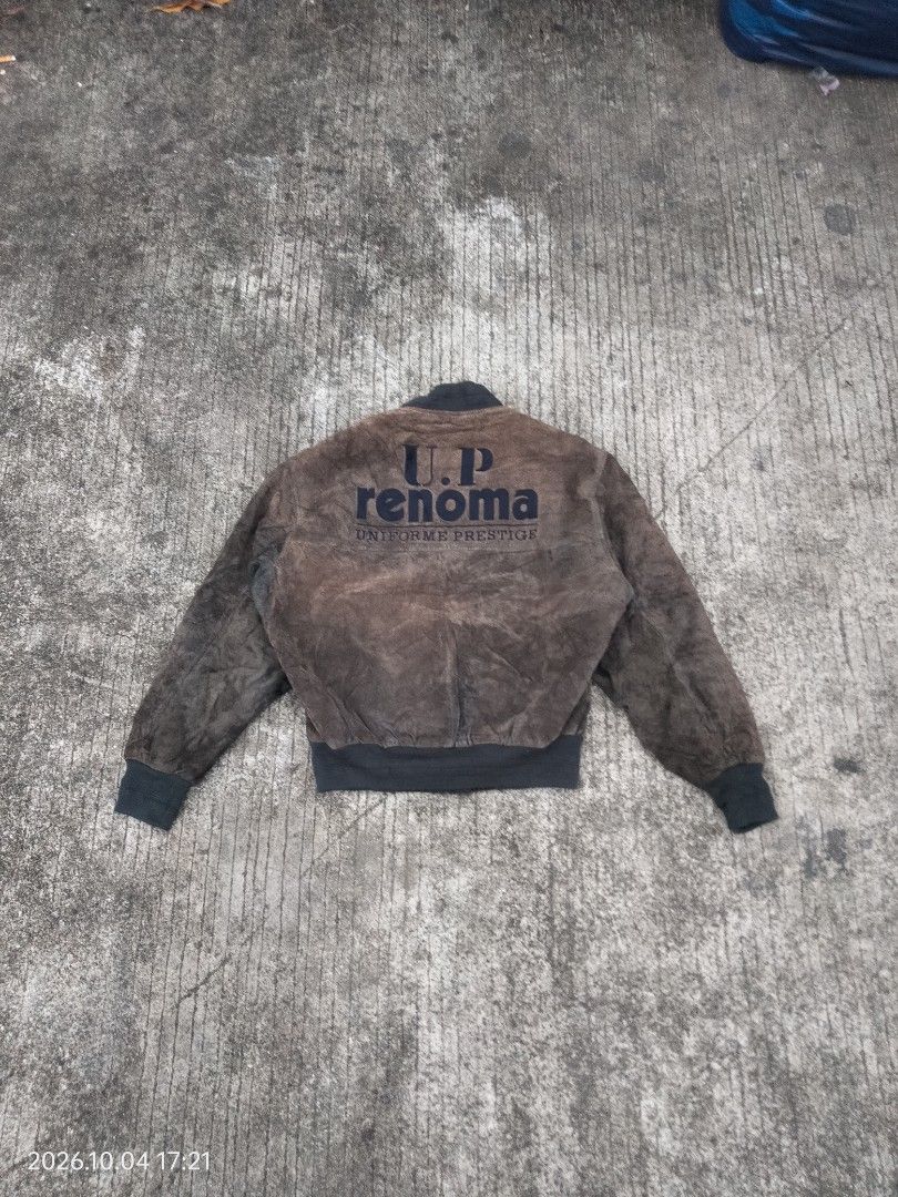 Vintage Suede U.P Renoma Jacket (Category: Coats, Jackets and Outerwear) located in Caloocan City. Submitted by haruconcep52476 (Listing ID 1465139187, Image 1). Description: Dimensions W22×L25 Good condition Color rate 9 No issue Need wash fresh from bale.