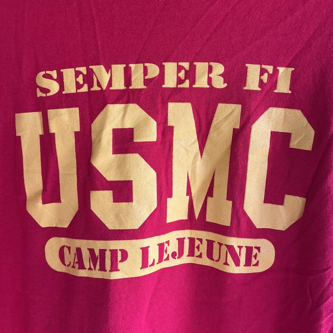 Vintage USMC Camp Lejeune (Category: Tshirts & Polo Shirts ) located in Santa Barbara. Submitted by evrysundayvintage (Listing ID 1465763320, Image 2). Description: Vintage USMC Camp Lejeune Dimension Width: 21” Length: 30” Needs wash Excellent condition.