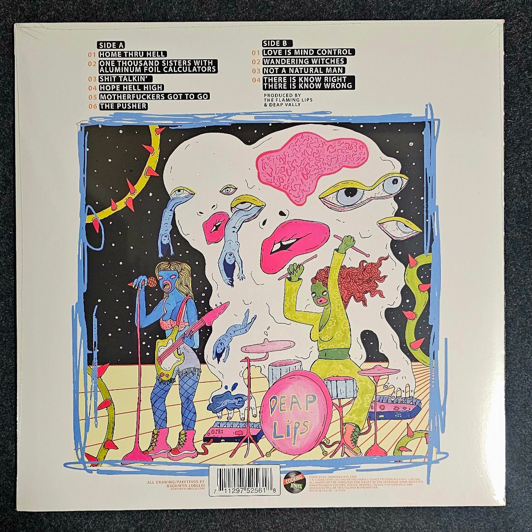 [Vinyl LP] Deap Lips – Deap Lips (Category: Vinyls) located in Cainta. Submitted by bunnygod (Listing ID 1465953214, Image 2). Description: Europe pressed, 2020 Cooking Vinyl – COOKLP756 📀 📂 New/sealed 🎶 Alternative Rock/Experimental A1 Home Thru Hell A2 One Thousand Sisters With Aluminum Foil Calculators A3 Shit Talkin' A4 Hope Hell High A5 Motherfuckers Got To Go A6 The Pusher B1 Love Is Mind Control B2 Wandering Witches B3 Not A Natural Man