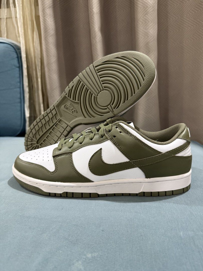 W Nike Dunk Low Medium Olive (Category: Sneakers) located in Manila. Submitted by jumpmanjam (Listing ID 1465928791, Image 3). Description: - Model: Nike Dunk Low - Colorway: Medium Olive / White - Size: Men’s US 10.5 / Women’s US 12 (Unisex) - Style: Classic low-top sneaker with durable rubber outsole - Condition: 100% Authentic; Brand New; Purchased from Titan - Inclusion: Complete with original red Nike shoebox - SRP Php5,295 (Save Php1,795).