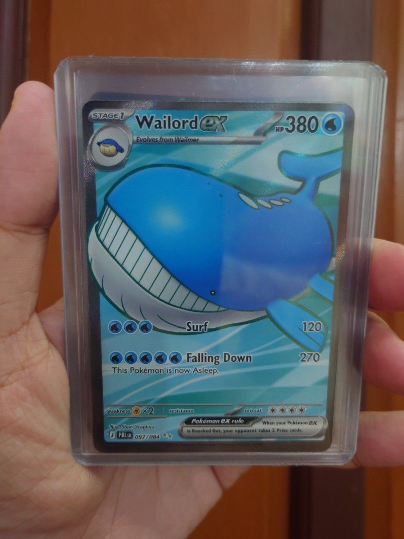 Wailord ex Ultra Rare (Category: Raw Singles) located in Paranaque City. Submitted by TinyShopParanaque (Listing ID 1465762011, Image 1). Description: Pitch Black Hit.