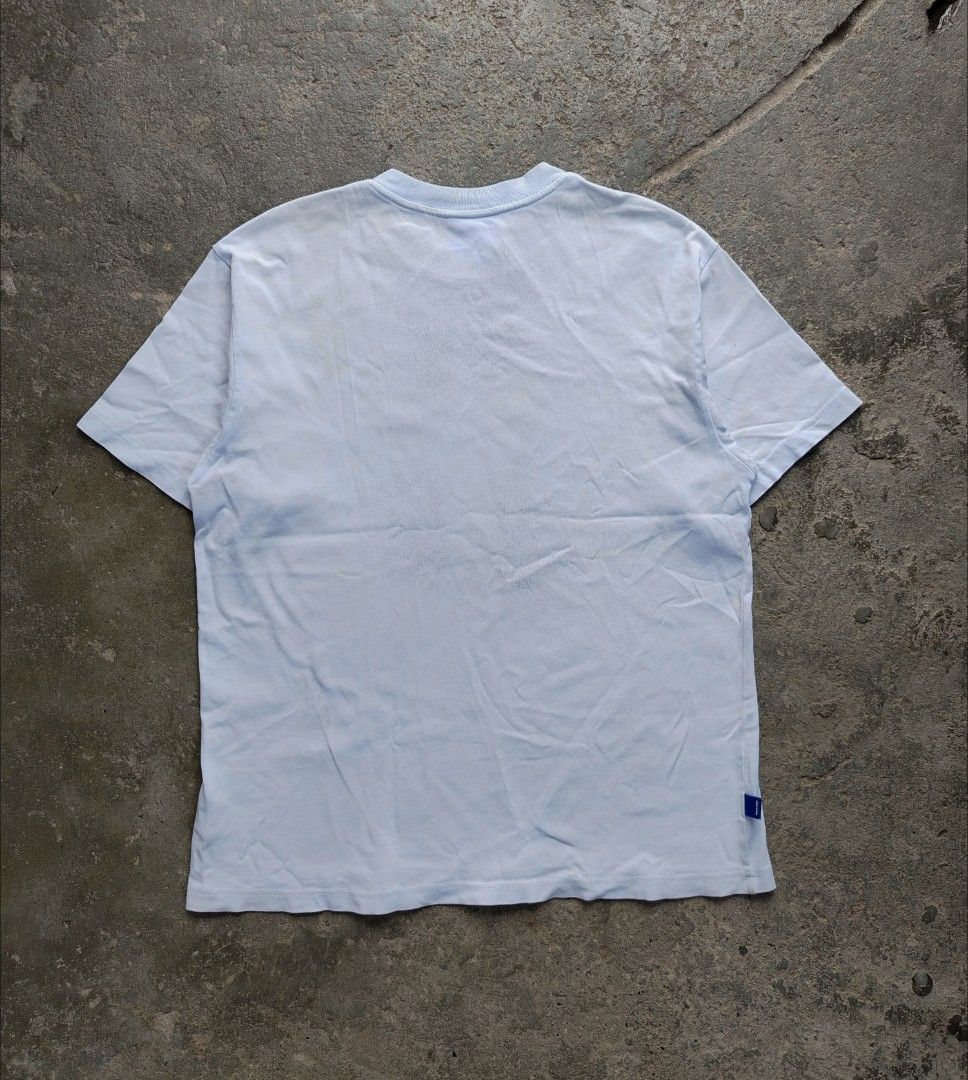 Wassup Script Logo Tee (Category: Tshirts & Polo Shirts ) located in Muntinlupa City. Submitted by lokalthriftco. (Listing ID 1465826295, Image 2). Description: Size L Heavy Cloth Yellow stains, Stains Need wash Good condition.