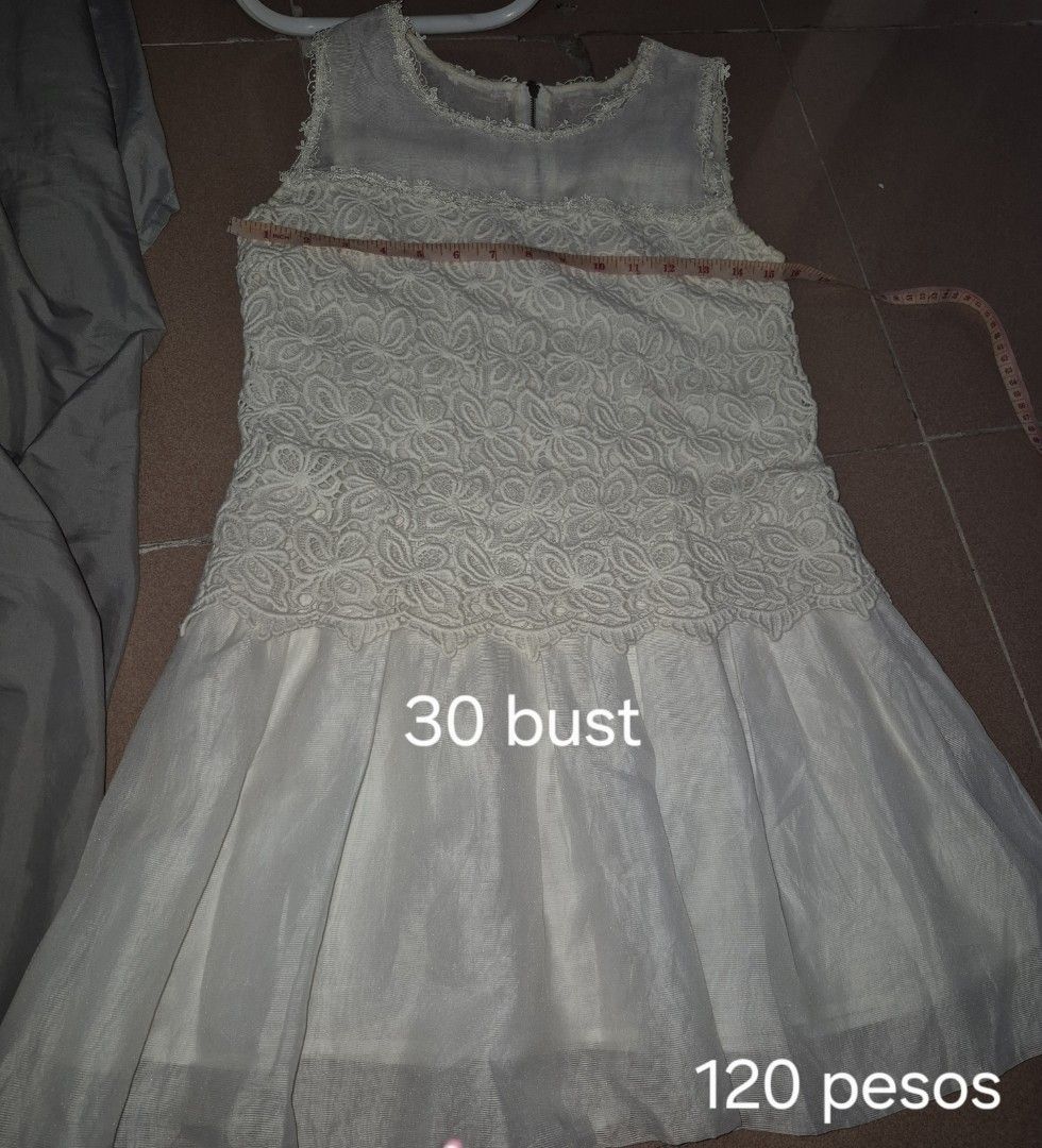White Peplum Embroidered Mini dress (Category: Dresses) located in Calamba. Submitted by bb.lace (Listing ID 1465837172, Image 1). Description: slight yellowed collar from being stored.